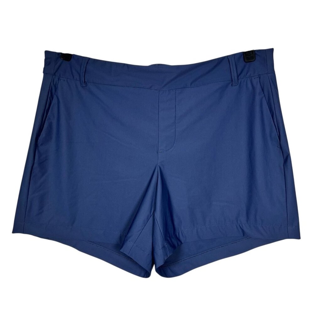 Spanx Women’s Sunshine Navy Relaxed Fit Quick Drying Athletic Shorts Size 1X - Picture 3 of 9